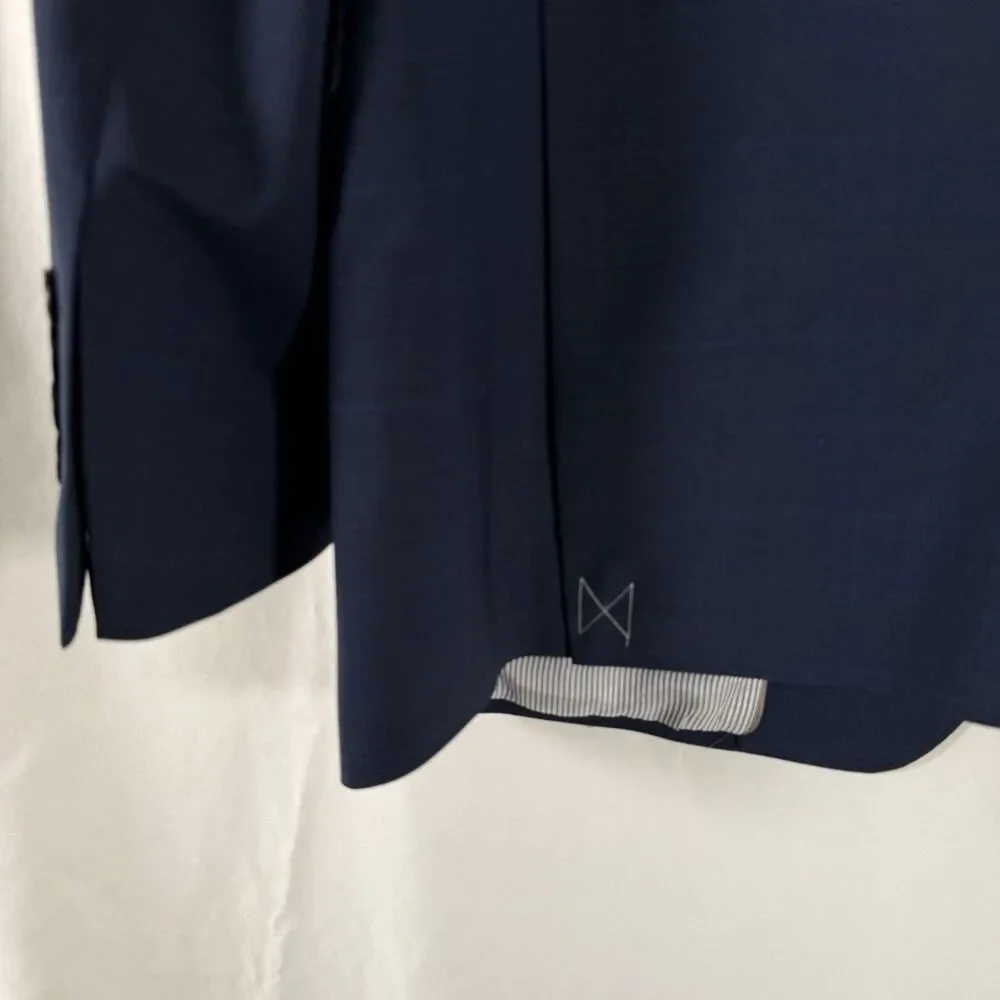 Brooks Brothers Wool Blend Blazer Men's 44L Blue Explorer Regent Fit 2 Button Fr